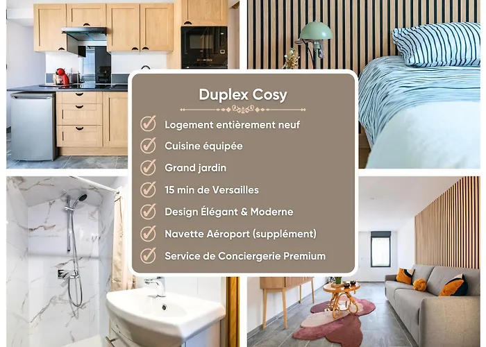 Duplex Cosy - Moderne - 15min Versailles Saint-Forget